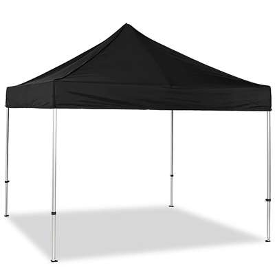 Event Tent Lux, 4 x 4 m, alu/sølv med sort top